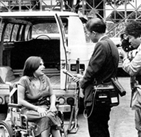 Disability Leader, Judy Heumann, interviewed by media in 1977